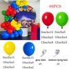 Red Green Blue Yellow Balloons Garland Arch Kit Latex Ballon Set Carnival Circus Toy Themed Party Birthday Decoration Air Globos