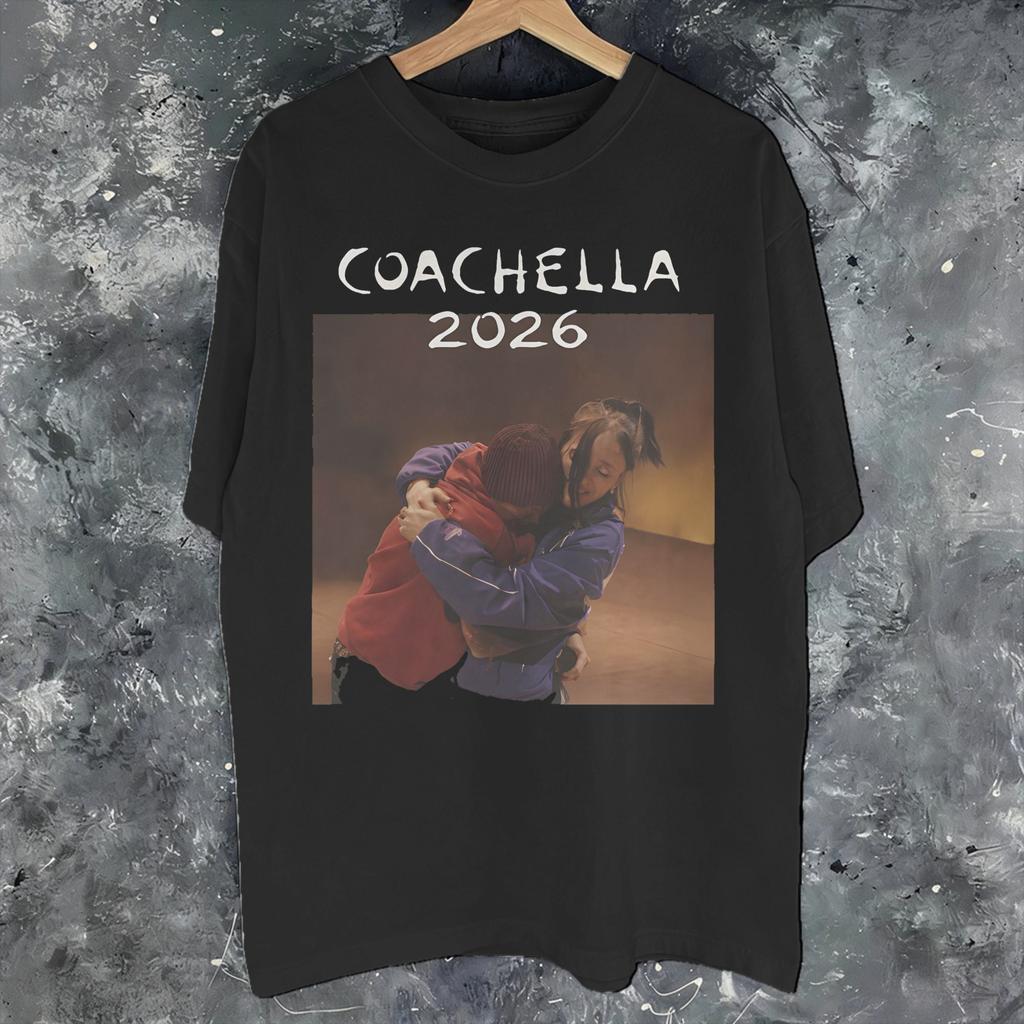 Justins Biebers Coachella Bieberchella Concert 2026 Tee Shirt for Unisex Women New Arrival T Shirts Cotton Clothing