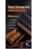 Stock Disponible Bolsa de Viaje Impermeable para Relojes de Cuero – Antiarañazos, Resistente al Desgaste, Almacenamiento Portátil para Relojes Mecánicos