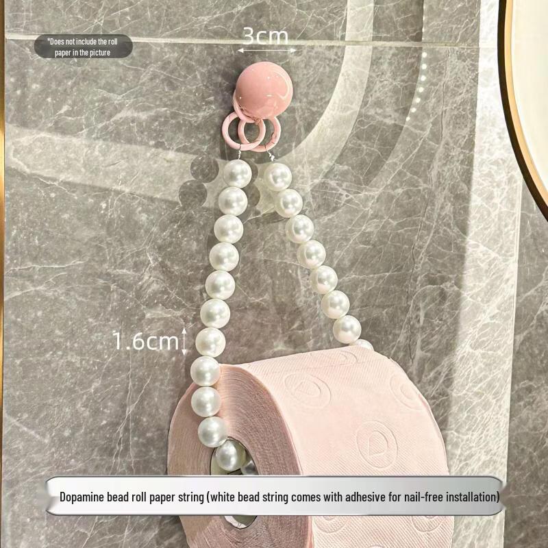 

Pearl Beaded Hanging Toilet Paper Holder
