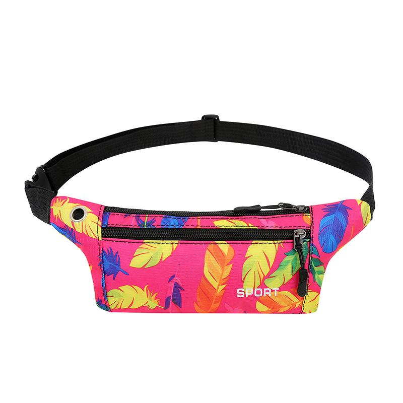 Running Waist Bag for Men Oxford Cloth Waterproof Crossbody Chest Bag Multi Functional Waist Bag