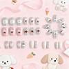 30-Piece Cat Eye Cartoon Fairy Tale Nails - Detachable, Sweet, Cute, & Stylish