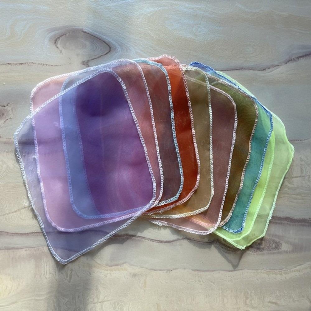 Colorful Montessori Toy Soft Fabric Sensory Toy Baby Activity Toy Magic Tissue Box  Early Education