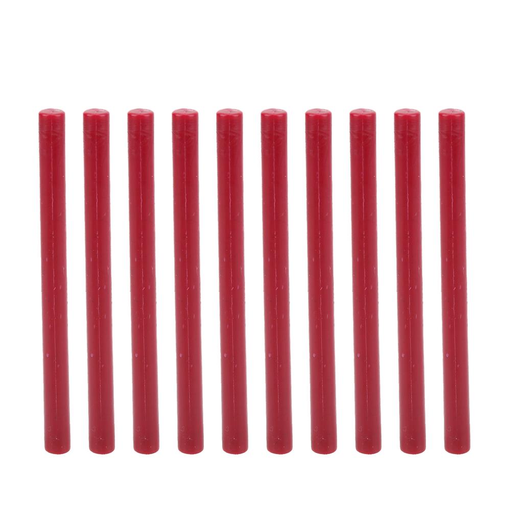 10Pcs Sealing Wax Stick Convenient Smokeless Flexible Hot Seal Sticks for Envelopes Cards Manuscripts
