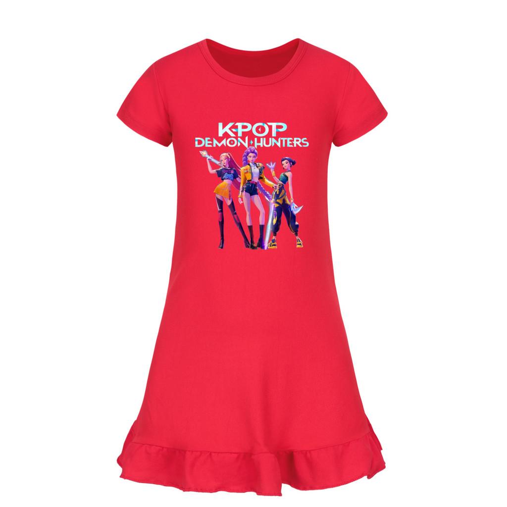4993 Kids Girls Mira Zoey Rumi Printed Ruffle Short Sleeves Casual Dress