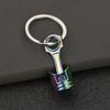 1pc Creative Car Modified Engine Piston Metal Keychain For Men, Multifunctional Car Modified Waist Hanging, Fashion Keychain