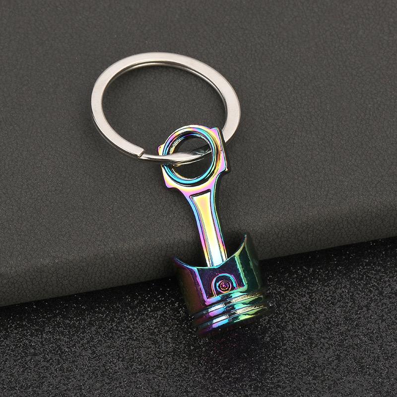 1pc Creative Car Modified Engine Piston Metal Keychain For Men, Multifunctional Car Modified Waist Hanging, Fashion Keychain