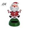 Holiday Car Interior Ornaments Solar Powered Dancing Ornament, Creative Dashboard Christmas Cartoon Figure for Auto Decoration, Cute Shaking