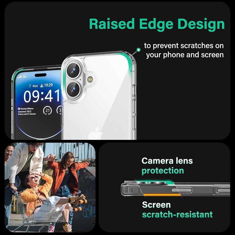 Militärgrad-Stoßfeste Hülle Für iPhone 16E 16 15 14 13 12 11 Pro Max Plus Mini Hybrid Hartschale Klare Silikon Weiche Schale