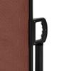 Retractable Side Awning Brown 100 X 600 Cm