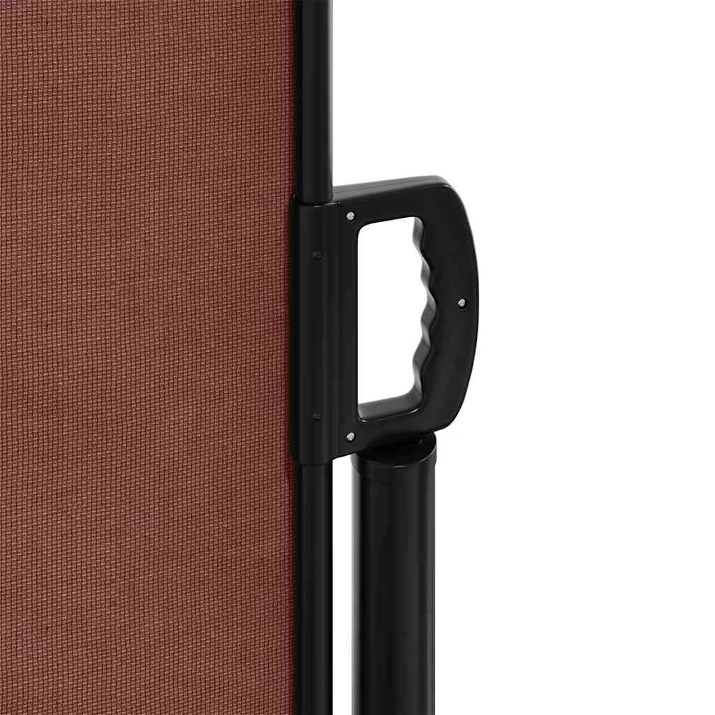 Retractable Side Awning Brown 100 X 600 Cm