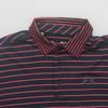 Under Armour Striped Outdoor Casual Sports Polo Shirt Men Tops Navy 1327037-457
