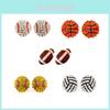 Fashion Alloy Diamond Stud Earrings With Sports Theme For Women And Men