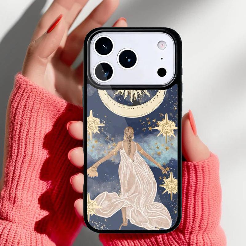 Witches Moon Tarot Phone Case for iPhone 17 Air 16e 15 14 13 Pro Max Back Cover for 12 11 Pro Coque