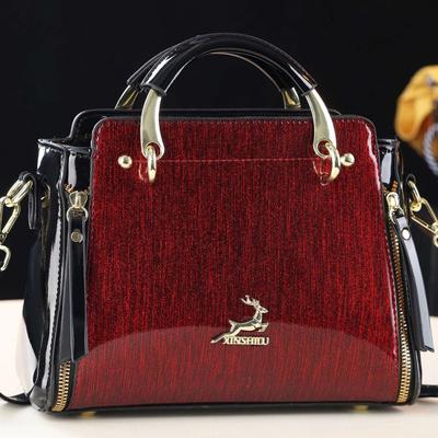 2026 New European and American Style Patent Leather Handbag Women's Fashionable Versatile Crossbody Bag
