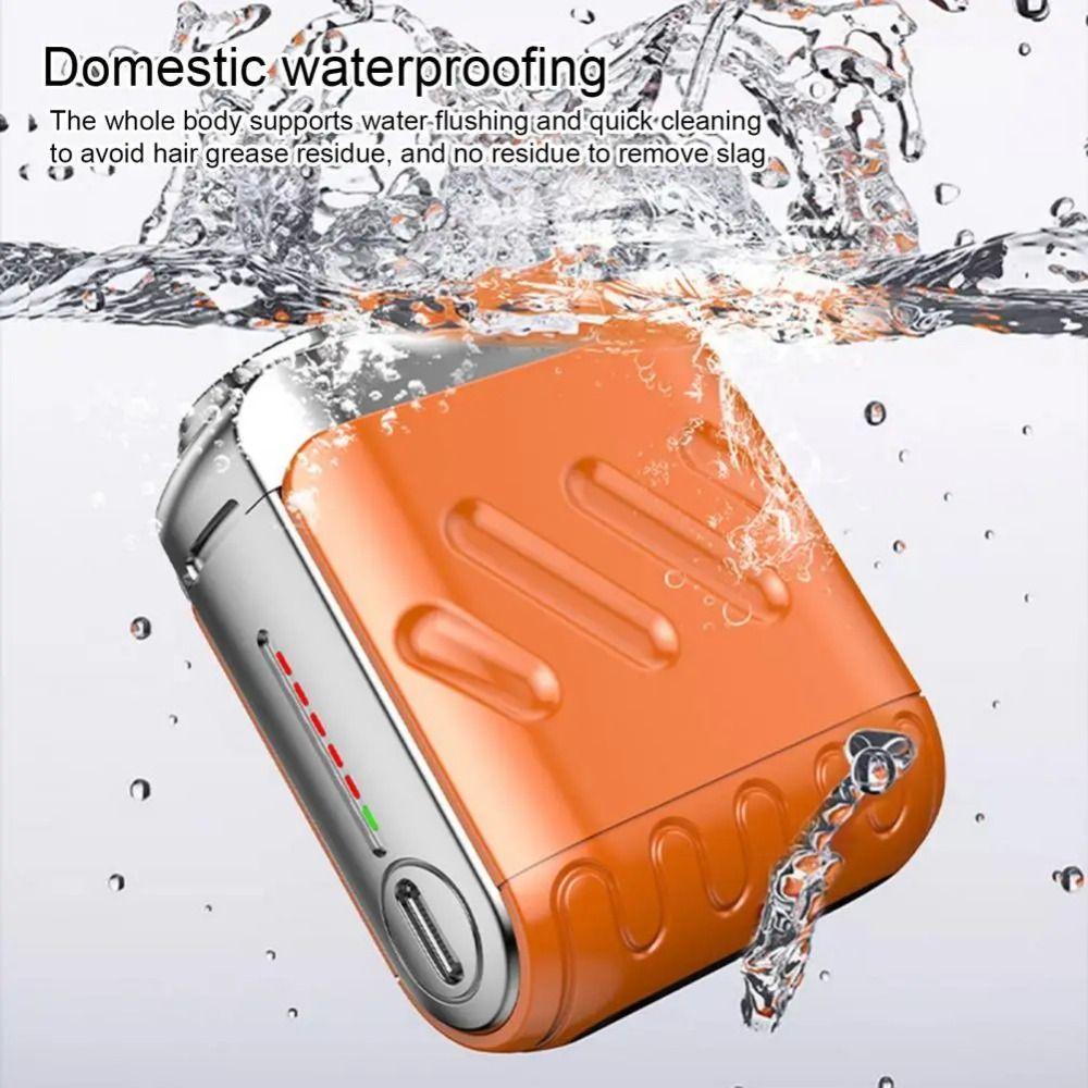 Mini Men's Electric Shaver Double Head Beard Trimmer Compact Face Hair Remover Tool  Home