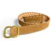 Maillard Styles Retro Fashion Suede Belt With Metal Buckle Waist Belt Ins Versatile Decoration Belt