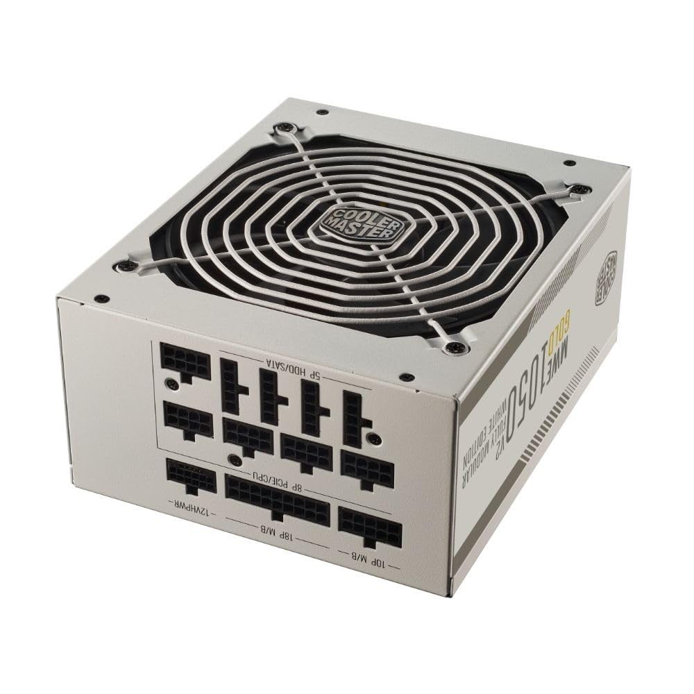 Cooler Master MWE Gold V2 FM 1050W ATX3.0 White 80PLUS GOLD compliant, 12VHPWR port, high-capacity PC power supply unit MPE-A501-AFCAG-3GJP