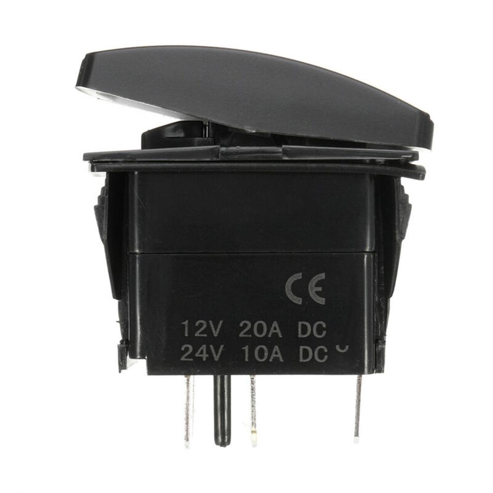 1pcs 12V 20A 5 Pin Rocker-Switch Control Red LED Fan Override For ATV UTV Car Auto Parts Accessories 544302
