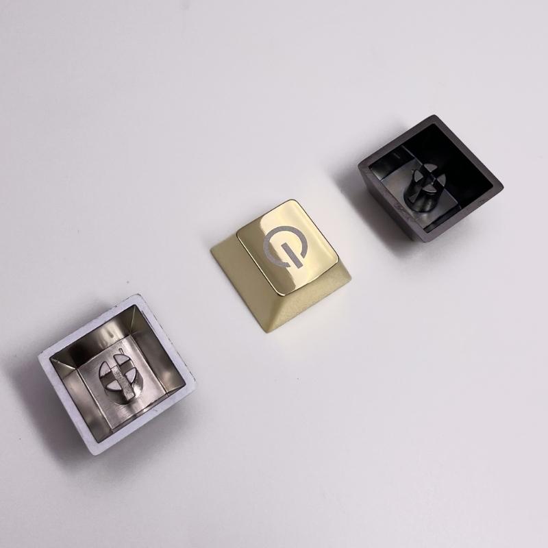 Zinc Alloy Keycap Metal ESC Keycap with Engraved Power Switching Sign For Mechanical Keyboards Customization