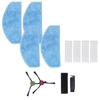 Sweeper Filter Side Brush Mop Cloth Efficient Washable Reusable Sweeper Accessories Kit for Laresar