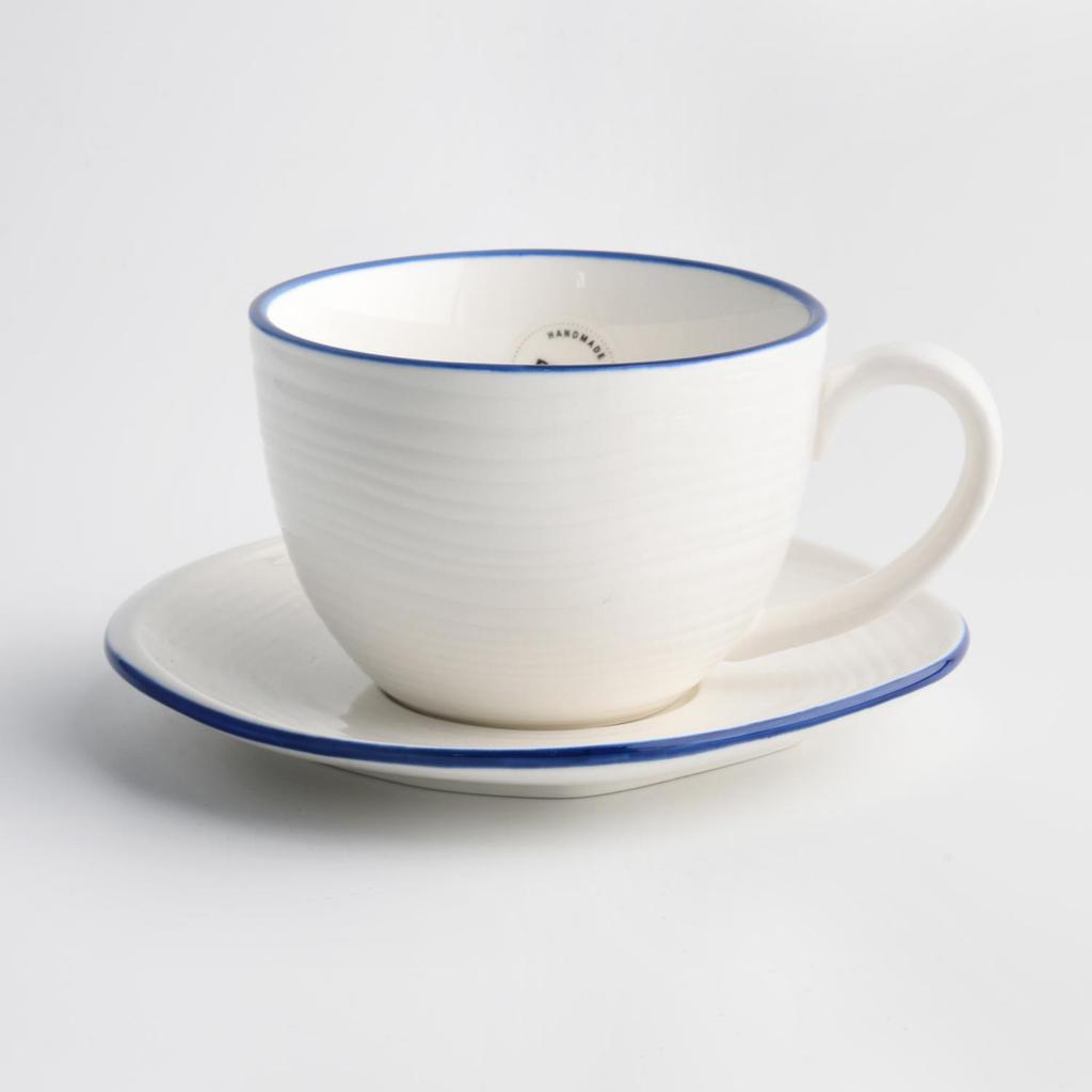 Porcelain Cup with Saucer , and , KROG DUKA