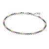 Neues 925er Silberfarbenes Seil-Kastenketten-Armband geeignet für Damen Sommer Charm-Anhänger DIY Modeschmuck