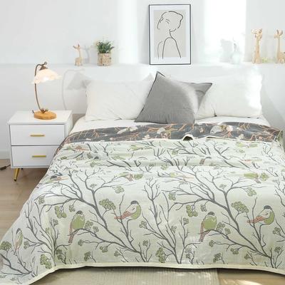 Japanese Leisure Blanket and Throws 100% Cotton Gauze Sofa Towel Single Double Soft Blanket Summer Thin Quilt Flowers Bed Spread
