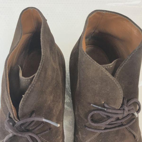 Bexley Handmade Suede Goodyear Chukka Boots 42.5 27-27.5cm Brown(USED)