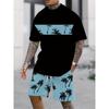 Summer Men's Outdoor Quick-drying Short-sleeved T-shirt + Shorts Set