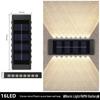New Up and Down Solar Luminous Wall Lamp for Outdoor Courtyard and Garden Decor