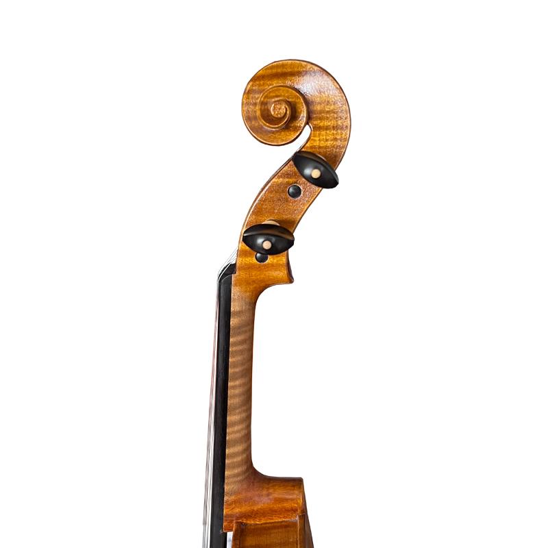 All Solid Nice Flame Maple Golden Yellow Colour Violin Handmade for Professional Player