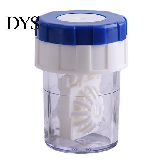 Contact Lenses Cleaner Case Washer Portable Rotating Cleaning Plastic Manual Holder Container for Travel Tool