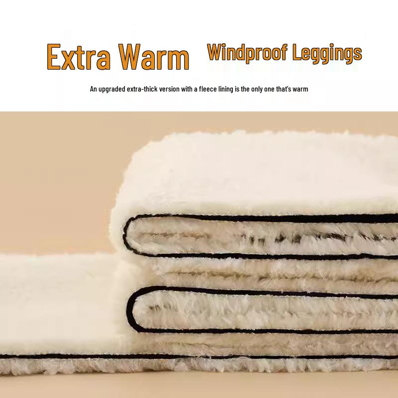 Fleece Pants for Middle-Aged & Elderly Women: Elastic Waist, High-Waisted, Straight-Leg, Loose Fit for Spring & Autumn Wear.