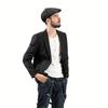 Men Vintage Beret Hat with Visor Leisure Cap Breathable & Skin-Friendly with Adjustable Head Circumference Street Style 1pc
