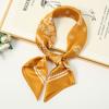Summer new cashew flower versatile small square scarf simulation silk women's decorative scarf sunscreen multi-purpose silk scarf