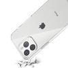 For iPhone 15 Pro Max Soft TPU Clear Phone Cover with 2.5D Tempered Glass Screen Protector
