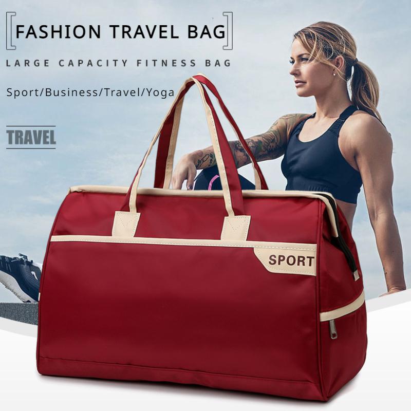 2025 Nouă Geantă Simplă de Turism la Modă Bagaj pentru Călătorii Scurte de Agrement Geantă pentru Bagaje Oxford Impermeabilă Capacitate Mare Geantă Sport Fitness Unisex Geantă de Yoga