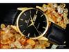 Ruizhiyuan Men's Waterproof Leather Strap Large Dial Watch
