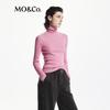 MO&Co. Washable Wool High-Neck Knit Top