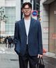 Stco [Summer] Diems Seersucker Check Jacket_Blue (Classic Fit)_Djaxb05Ccl