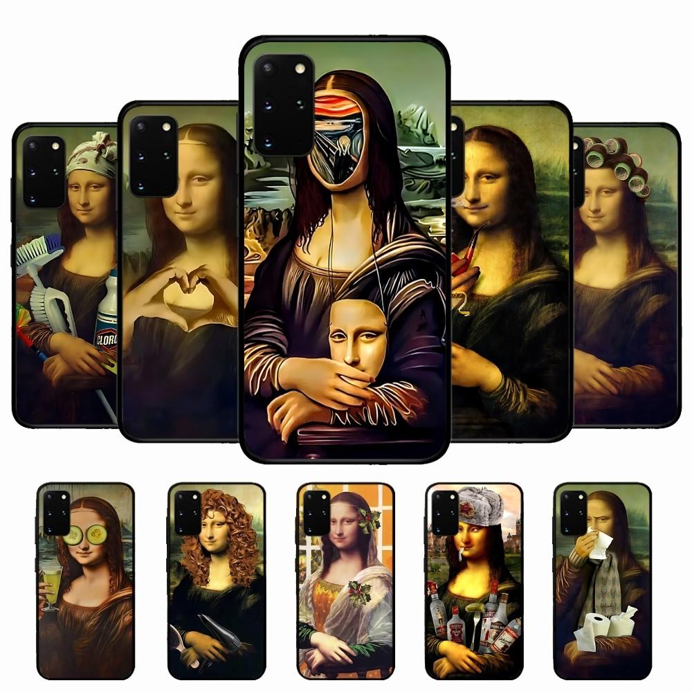 Mona Lisa Phone Case For Samsung S 9 10 20 21 22 23 30 23 24 Plus Lite Ultra FE S10lite Fundas