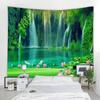 Beautiful Nature Waterfall Tapestry Forest Print Seascape Hippie Wall Hanging Bohemian Wall Tapestry Mandala Wall Decoration