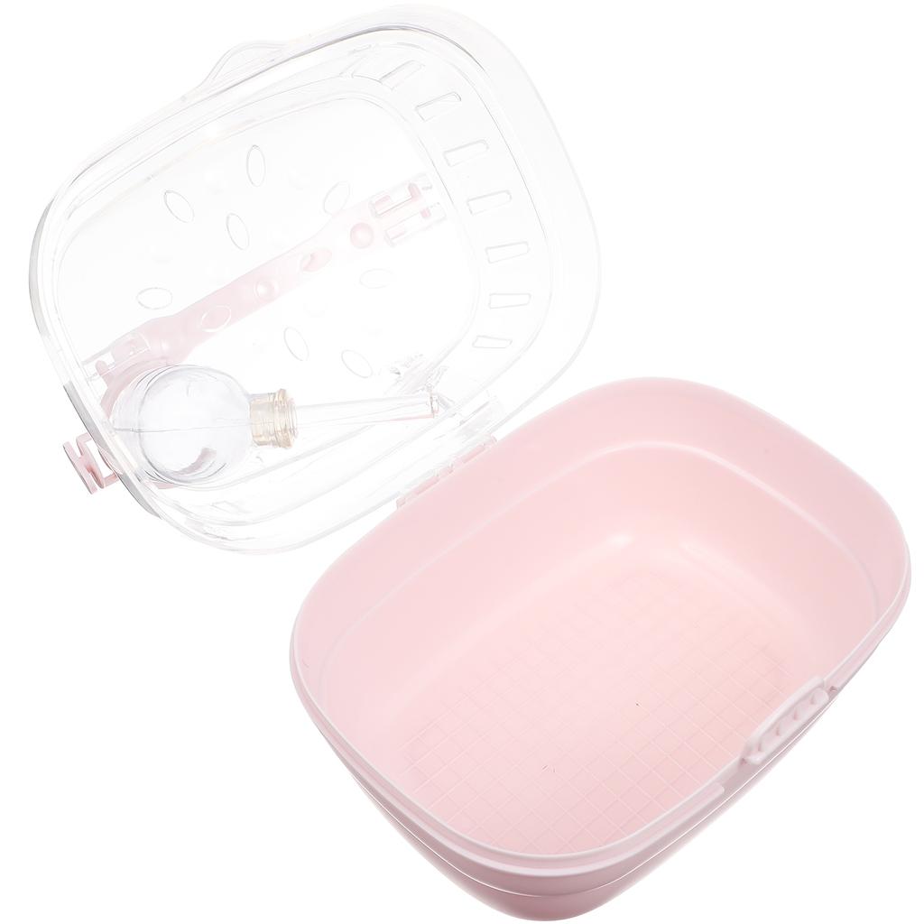 Hamster Travel Box Small Pet Container Abs House Outdoor Carrier Lightweight Portable Breathing Box Guinea Pig Hide