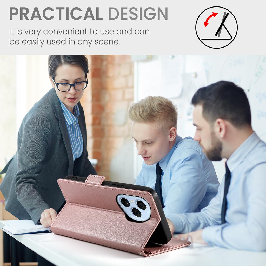 עבור Honor 400 Pro 5G (גלובלי) כיסוי מעמד ארנק עור PU לטלפון