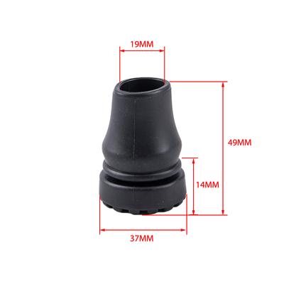 19 mm Gehstockfüße, Gummikopf, Krückenzubehör, rutschfeste Spitzen, Krückenfüße