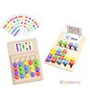 Montessori Wooden 5-Color Shape Matching Cognition Learning Game Thinking Training Puzzle Toy Party Chrismas Gift For Toddler