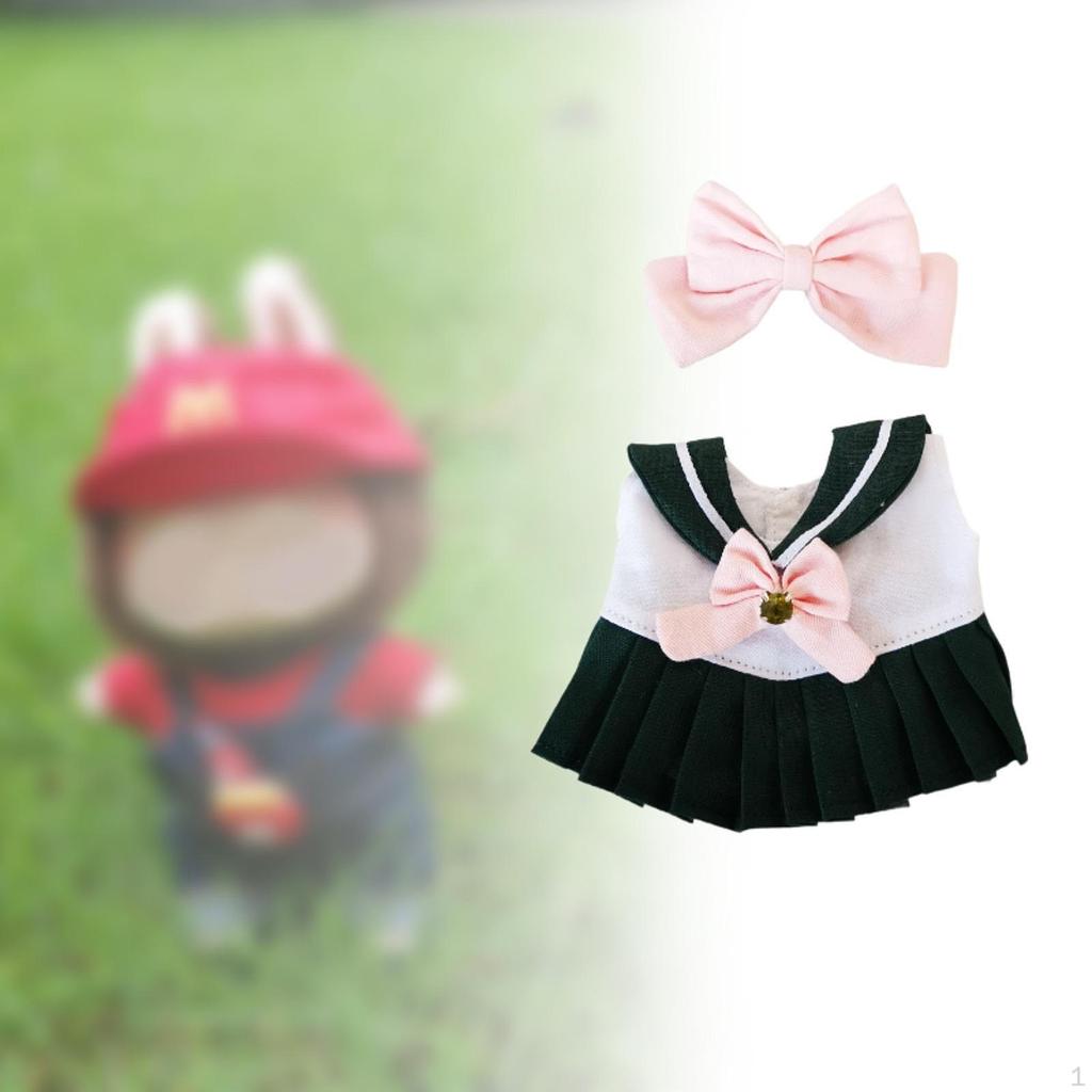17 Cm Doll Clothing for Plush Dolls, Sailor Outfit Accessories Play