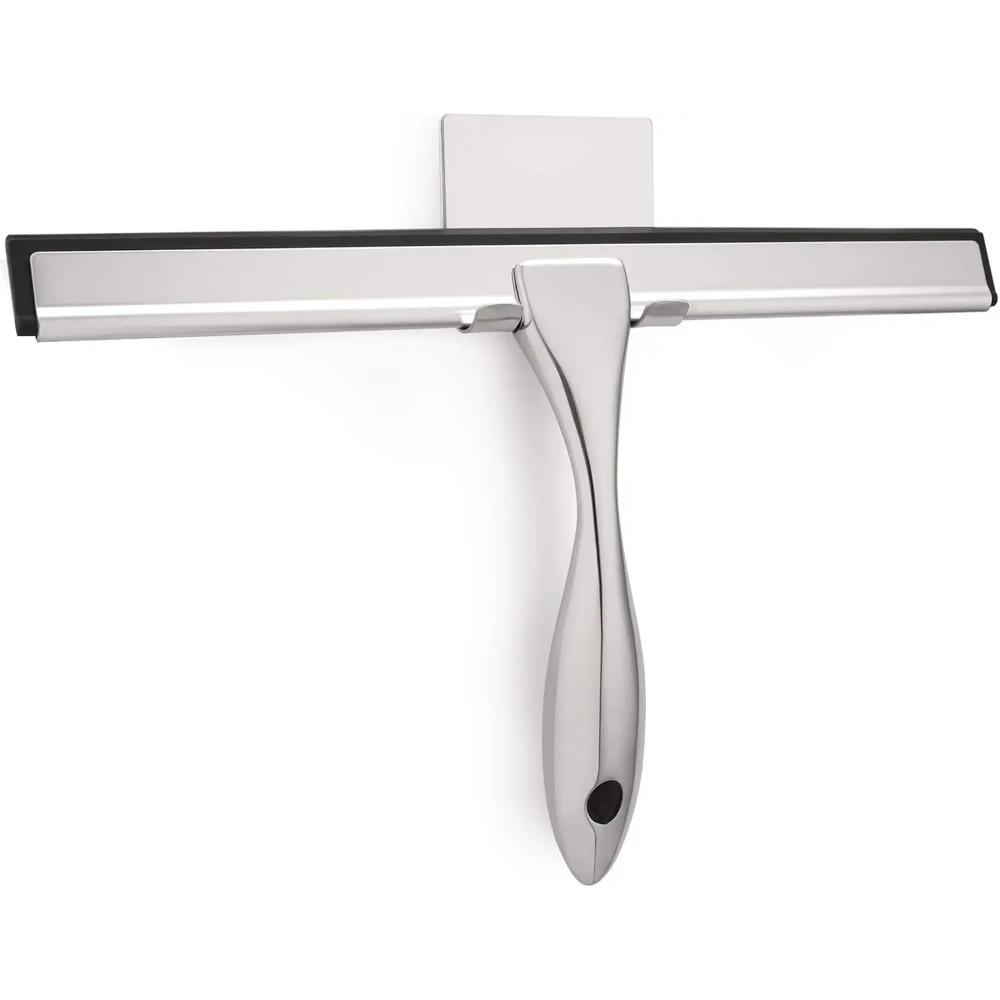 All-Purpose Shower Squeegee for Shower Doors Bathroom Window and Car Glass-Stainless Steel cleaning bathroom