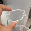 Candy Shaped Acrylic DIY Shaker Keychain Clear Charm Case Multi Colors for Handmade Craft Enthusiasts Daily Use